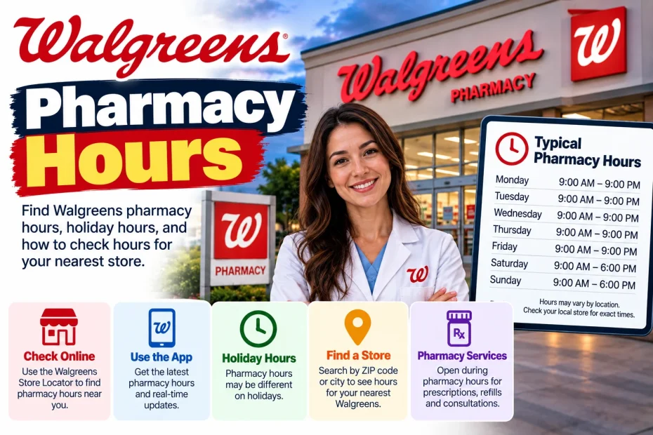 Pharmacy hours of walgreens
