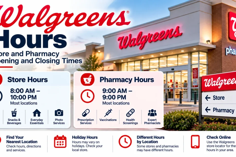 walgreens store opening and closing hours